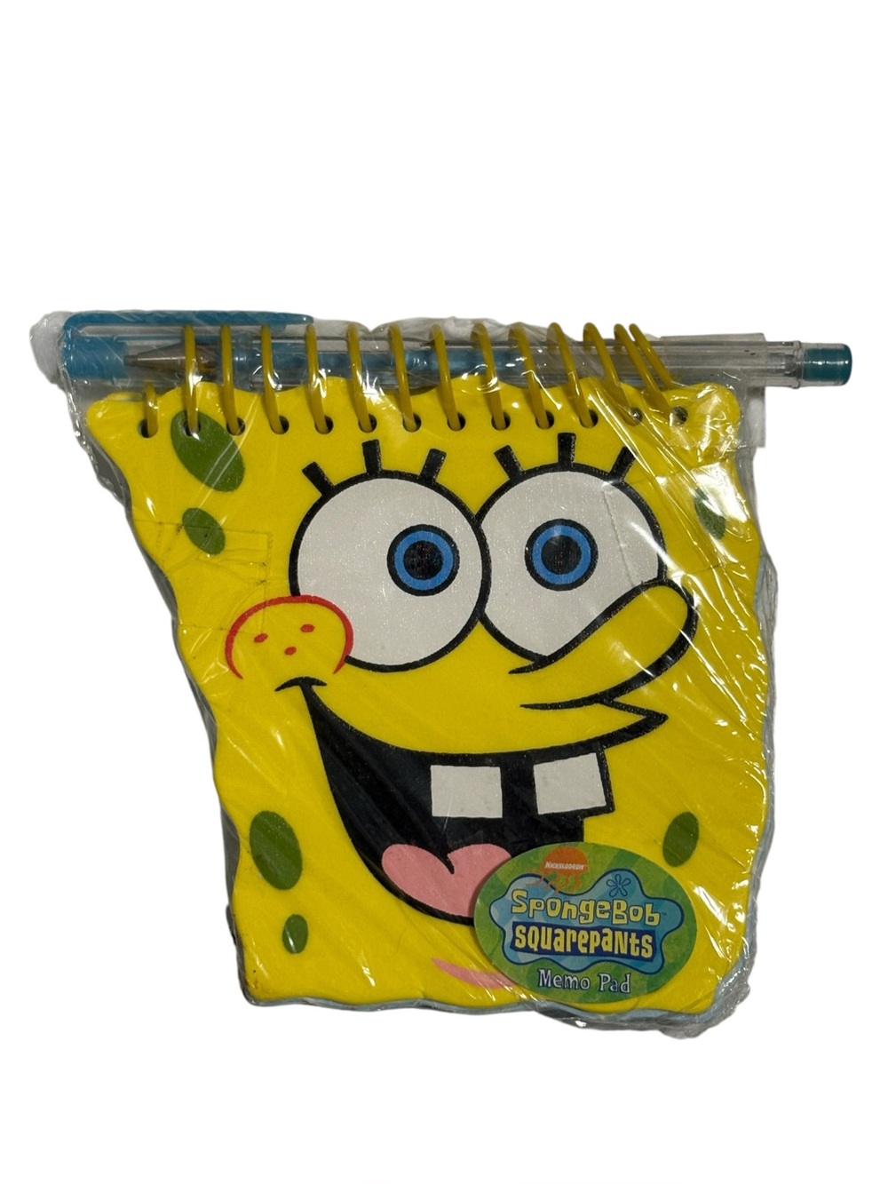 Vintage 2002 SpongeBob Squarepants Memo Pad NEW Sealed with Pen